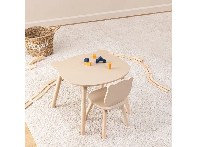 Cadeira infantil castanho 46x27x27cm