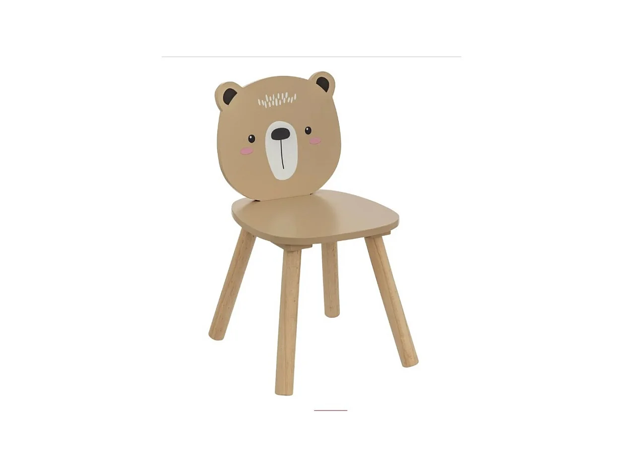 Chaise enfant marron 46x27x27cm