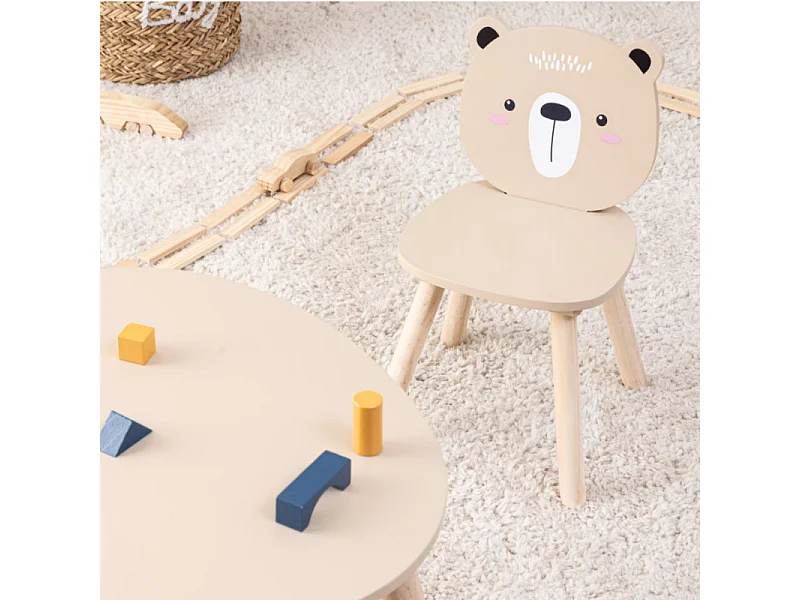 Cadeira infantil castanho 46x27x27cm