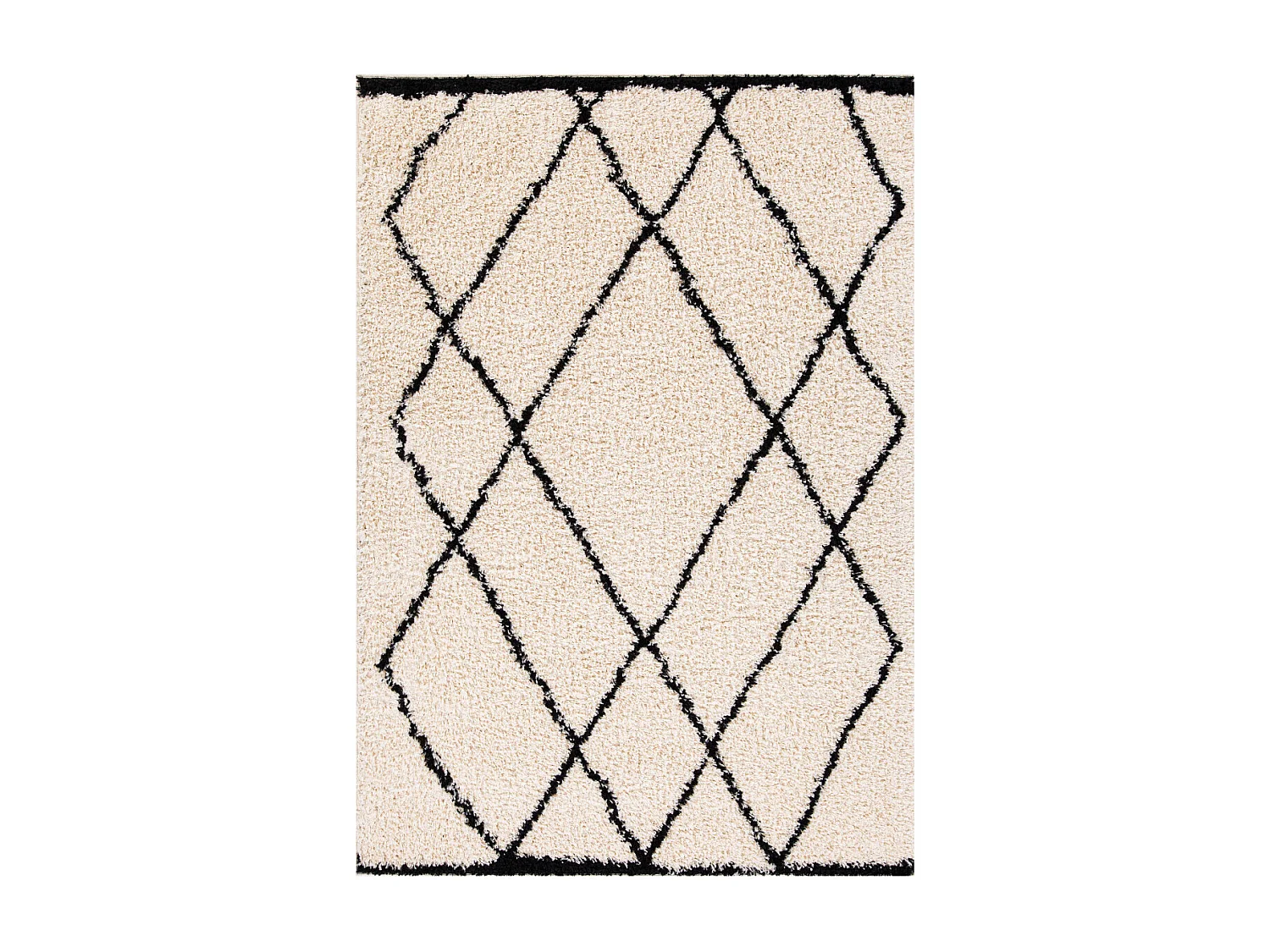 Tapis déco type berbère à poils longs 133x190cm