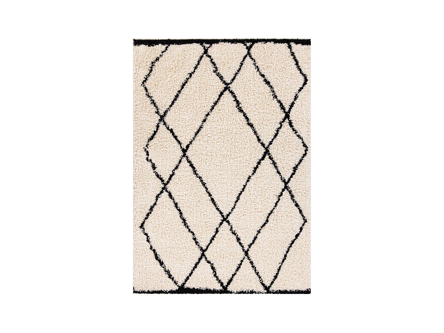 Tapis déco type berbère à poils longs 133x190cm