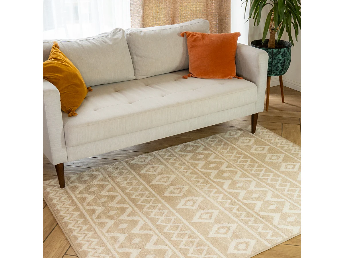 Tapis déco à motifs géométriques 133x190cm