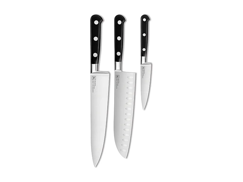 Coffret de 3 couteaux Maestro office santoku cuisine