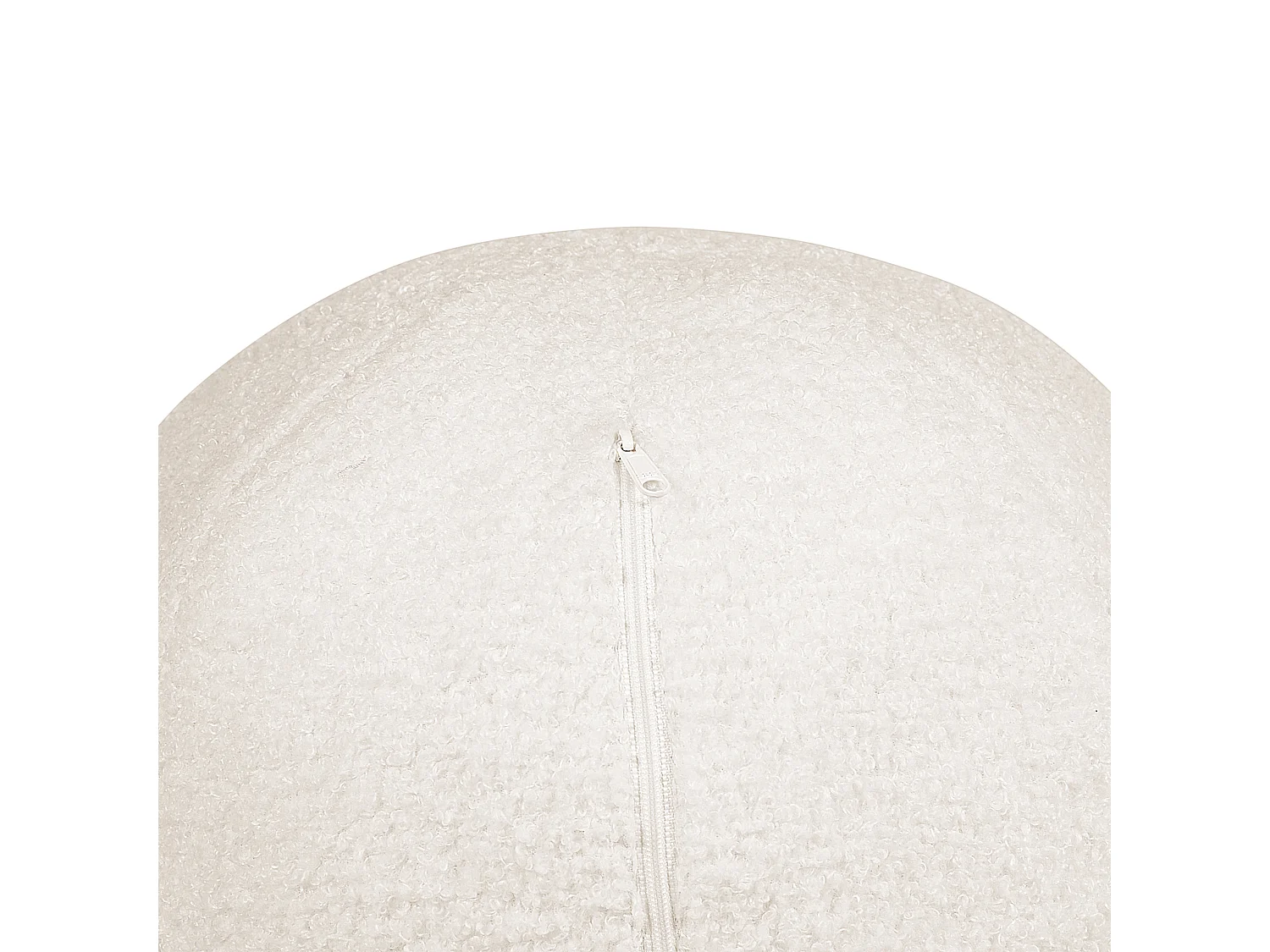 Sofá LEIREN Bouclé Branco 3 lugares