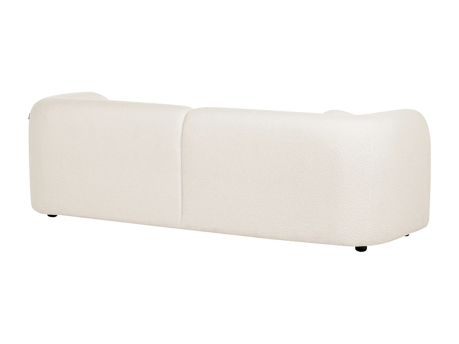 Divano LEIREN Bouclé Bianco 3 posti