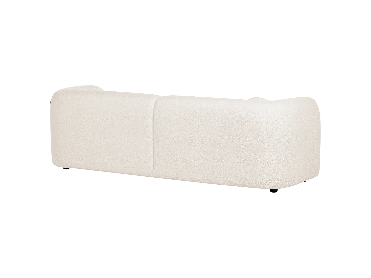 Sofa LEIREN Bouclé Weiss 3-Sitzer