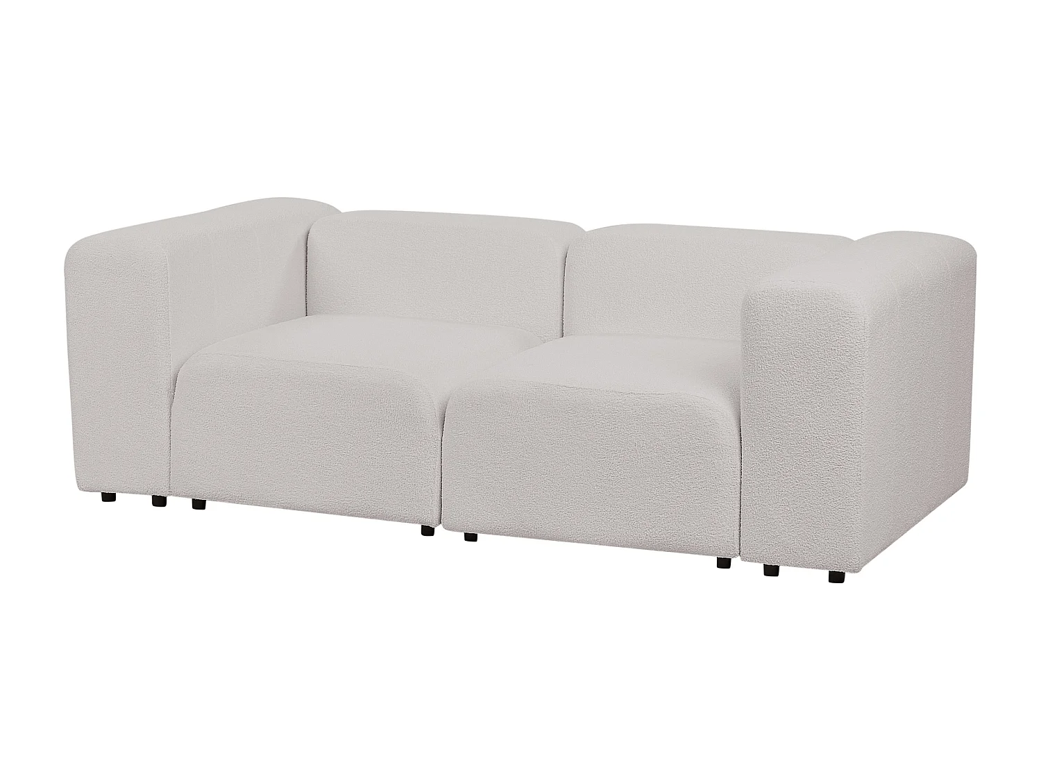 Canapé 2 places en bouclé gris clair FALSTERBO