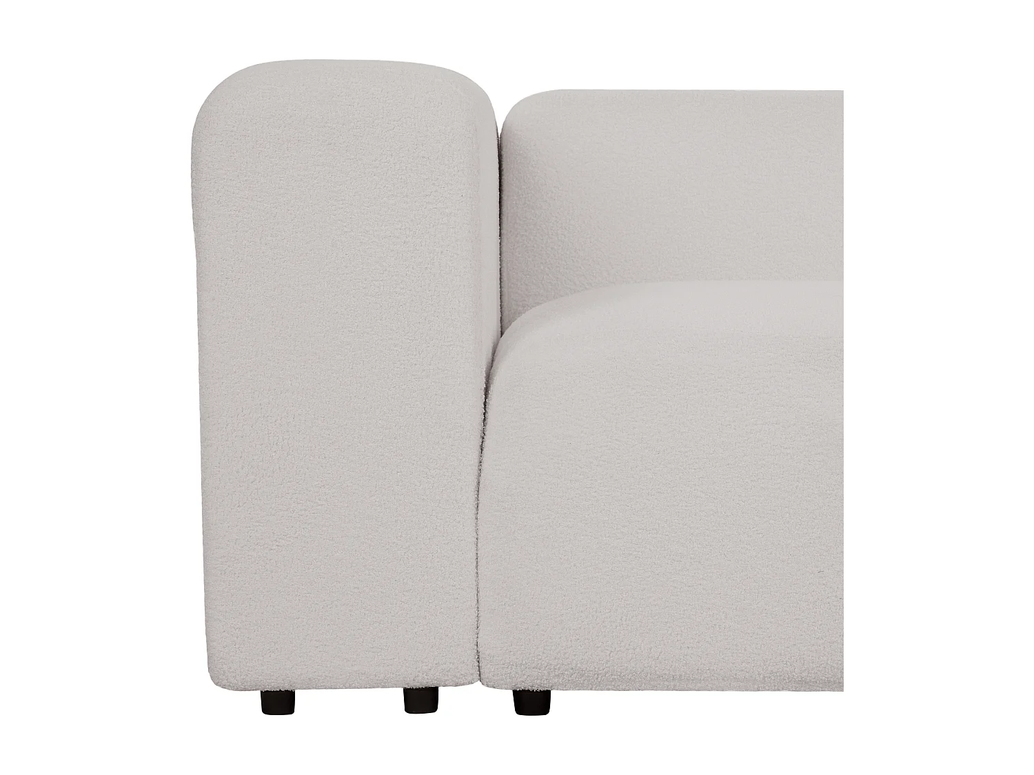 Canapé 2 places en bouclé gris clair FALSTERBO