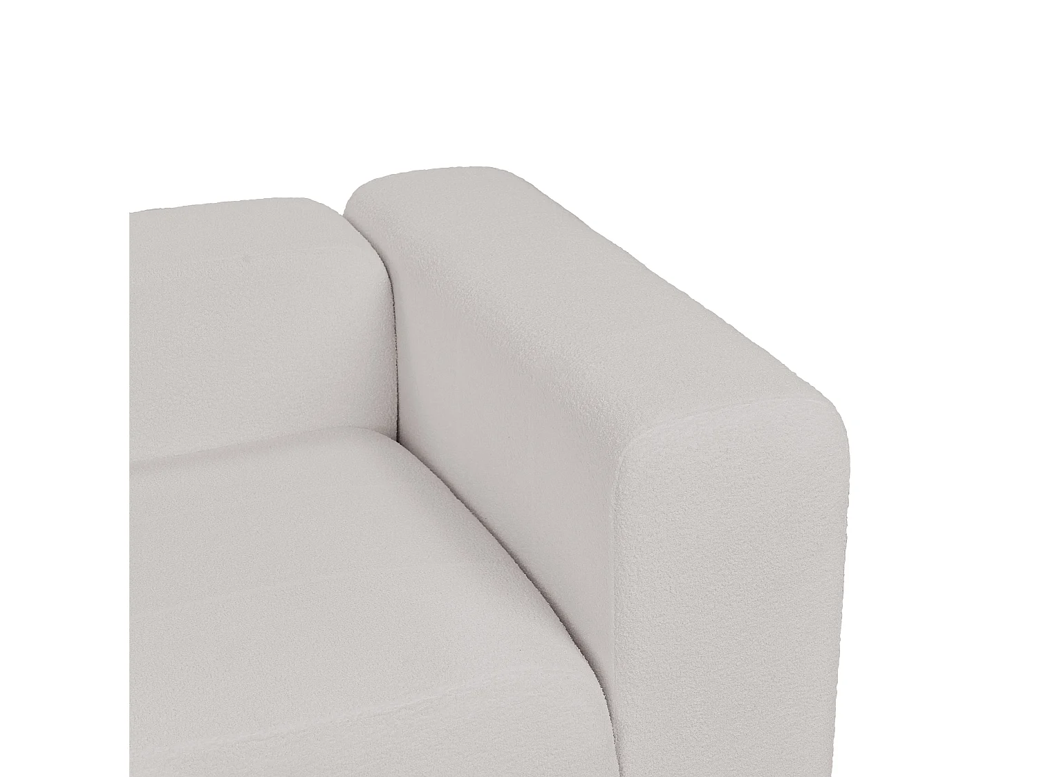 Canapé 2 places en bouclé gris clair FALSTERBO