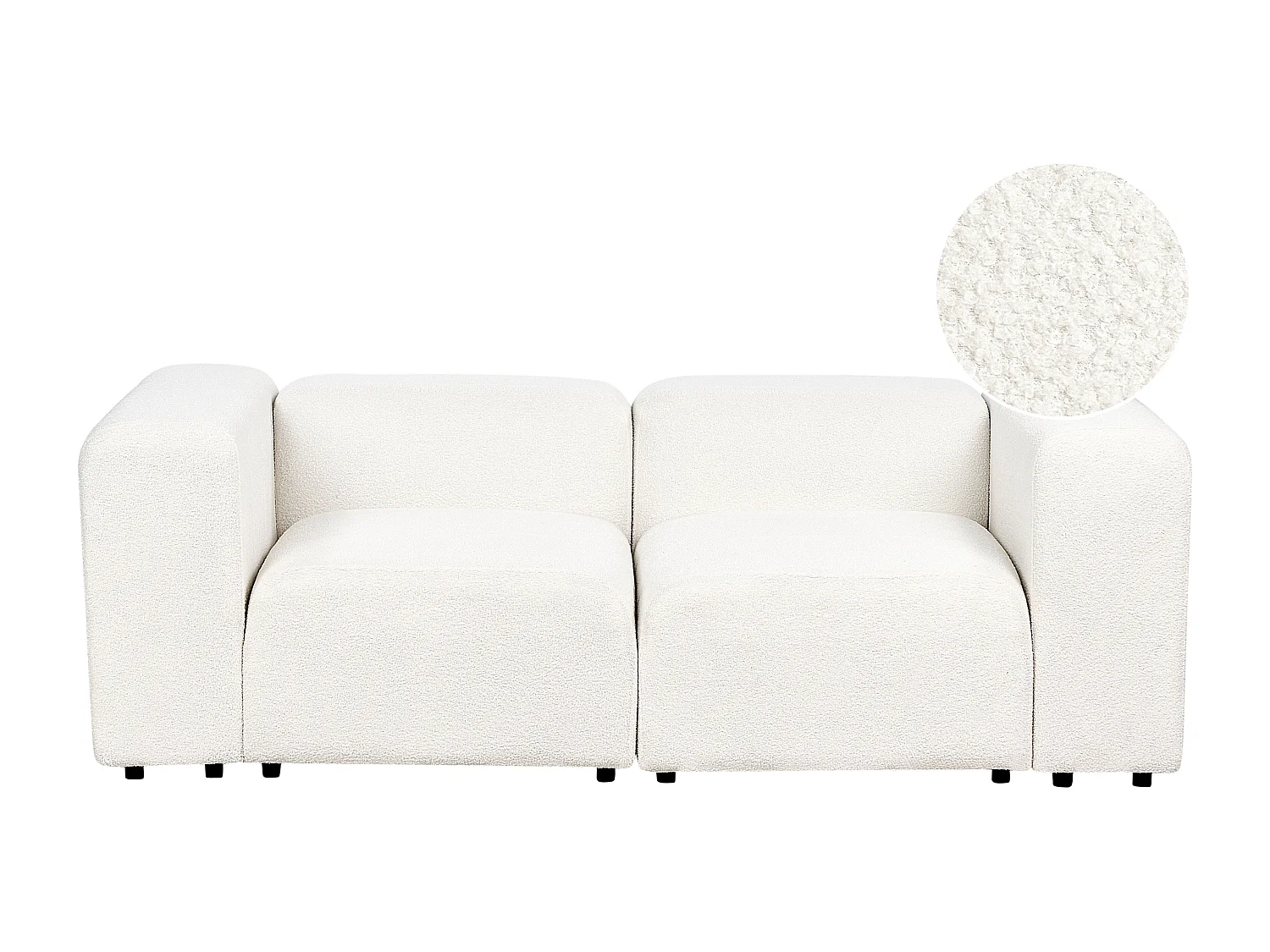 Sofa modułowa FALSTERBO Boucle Biały dla 2 osób