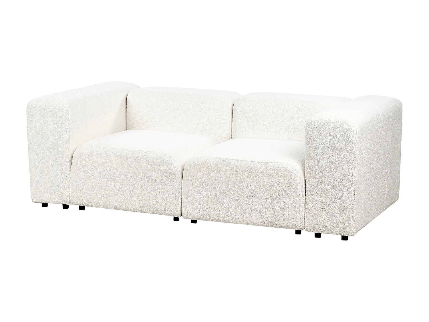 Sofa modułowa FALSTERBO Boucle Biały dla 2 osób