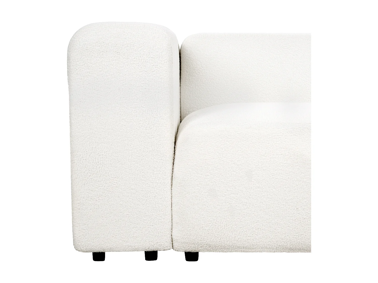 Sofa modułowa FALSTERBO Boucle Biały dla 2 osób