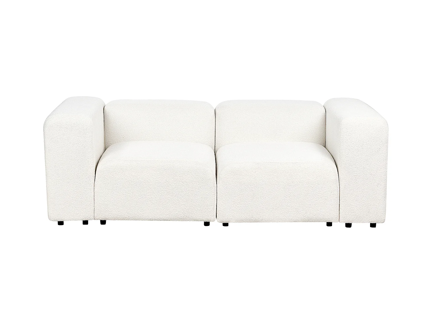 Canapé modulable 2 places FALSTERBO Bouclé Blanc