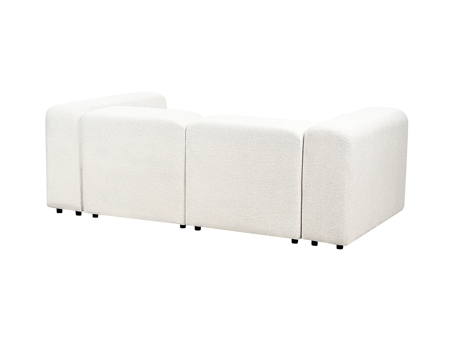 Canapé modulable 2 places FALSTERBO Bouclé Blanc