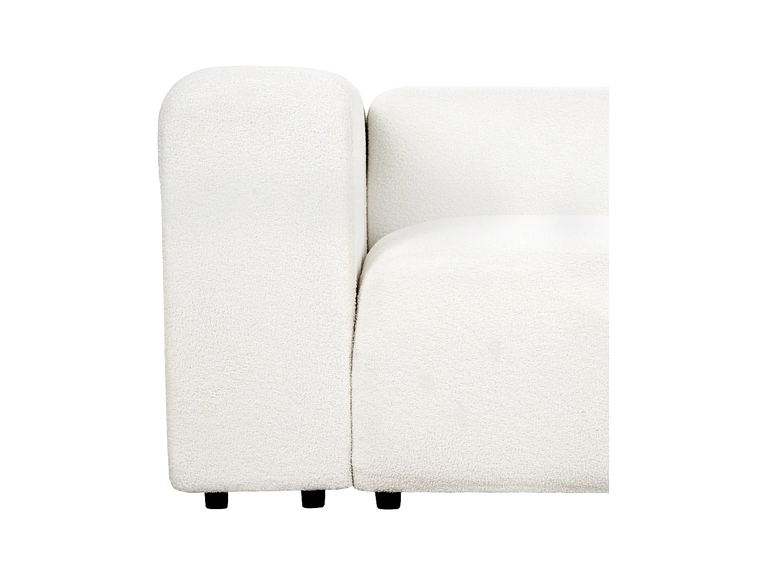 Canapé modulable 2 places FALSTERBO Bouclé Blanc
