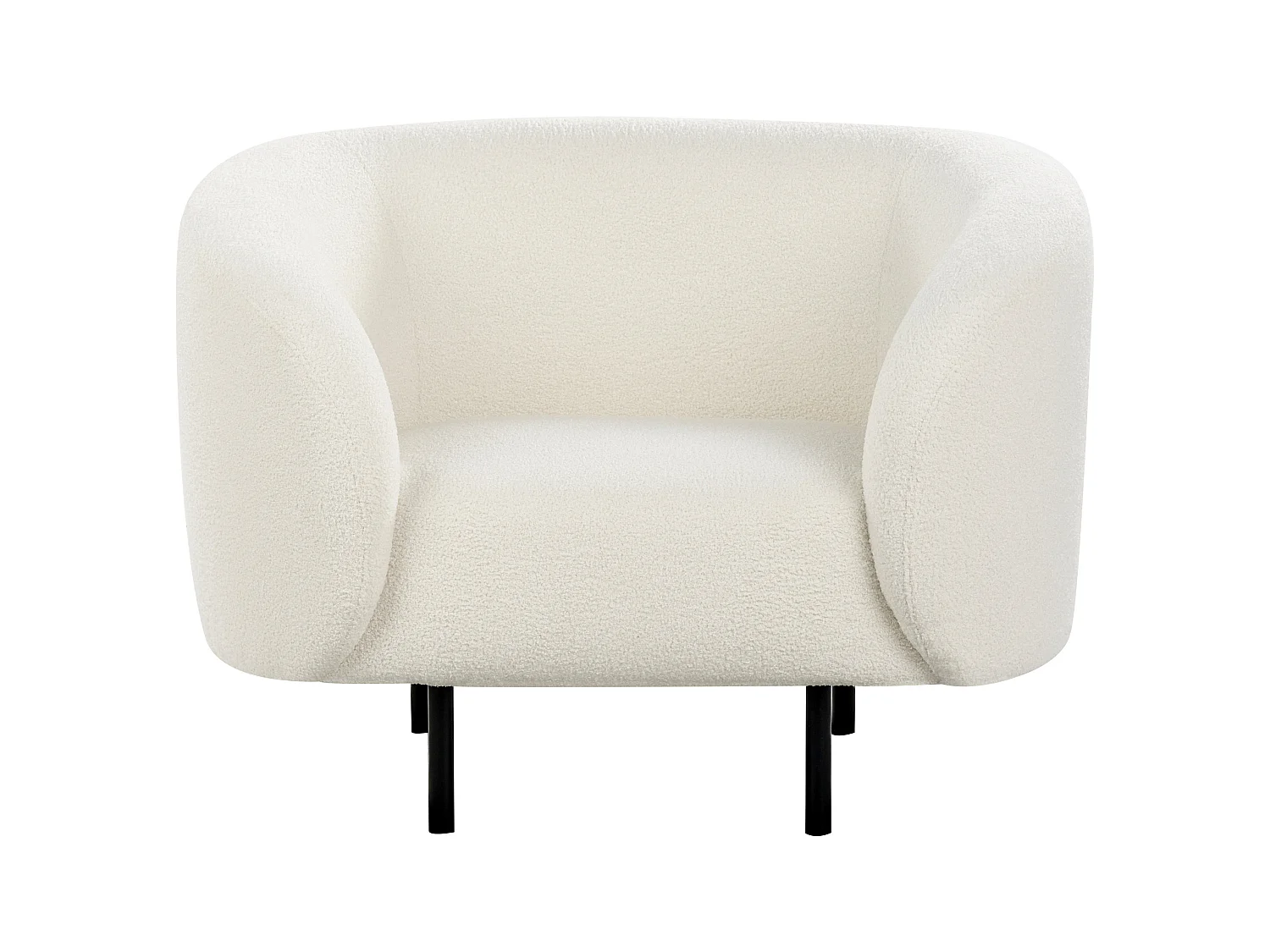 Fauteuil LOEN Bouclé Wit
