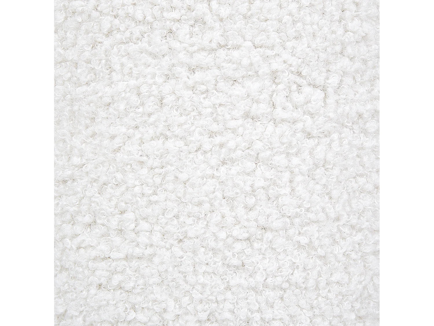 Pouf CARRINGTON Bouclé Bianco sporco 40 cm 40 cm 45 cm