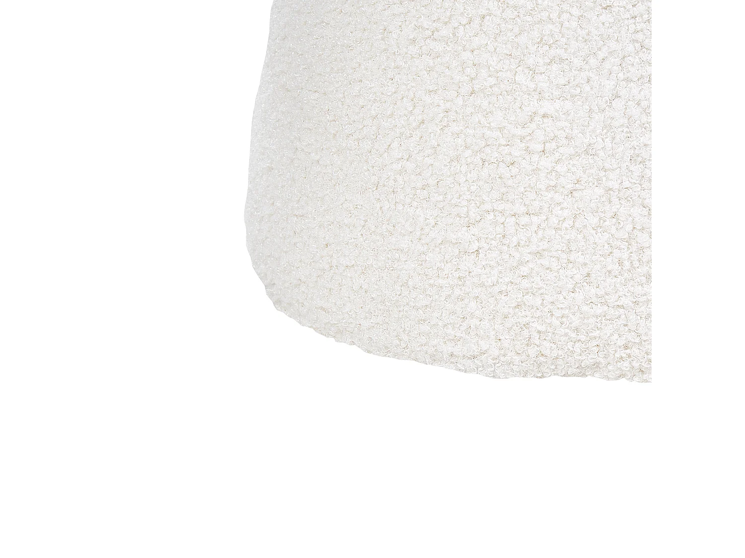 Pouf TIOGA Bouclé Blanc cassé
