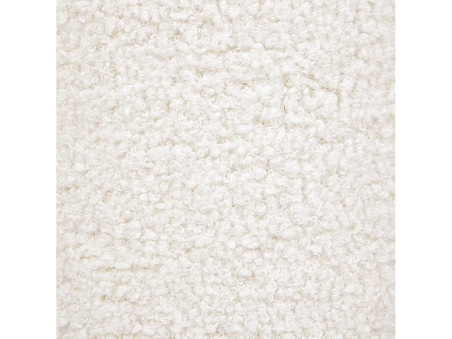 Pouf TIOGA Bouclé Blanc cassé
