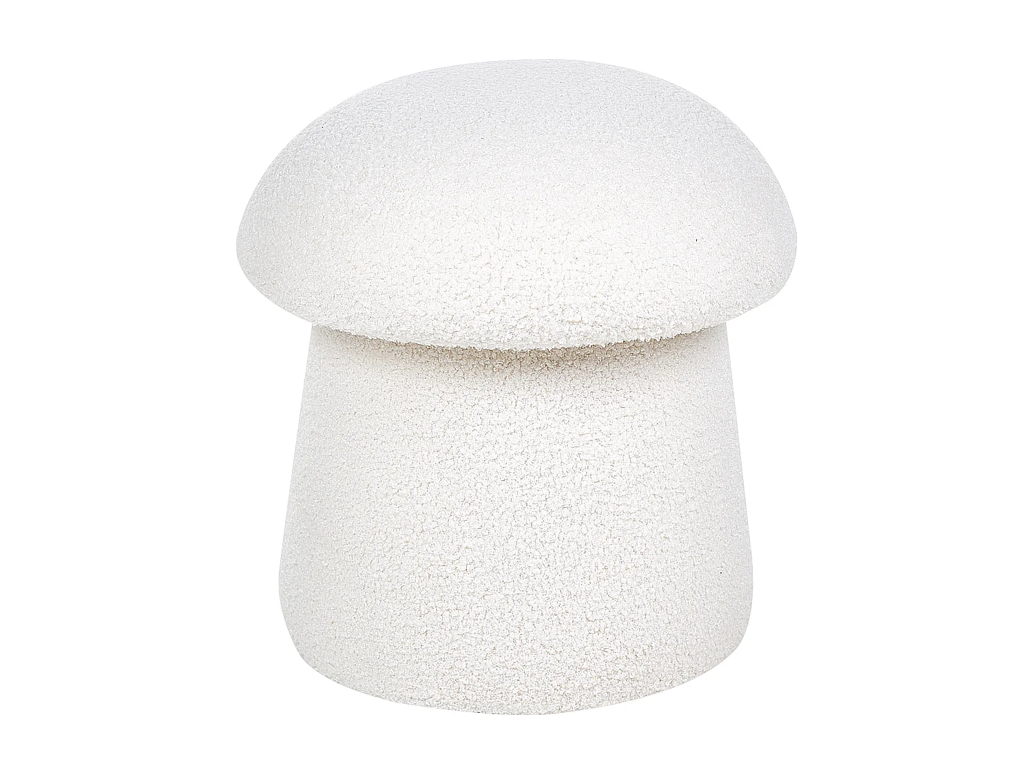 Pouf TIOGA Bouclé Blanc cassé