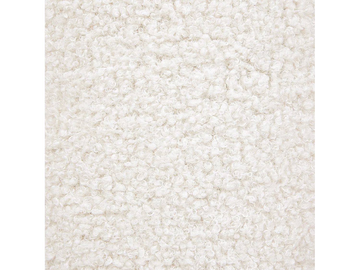 Pouf TIOGA Bouclé Blanc cassé