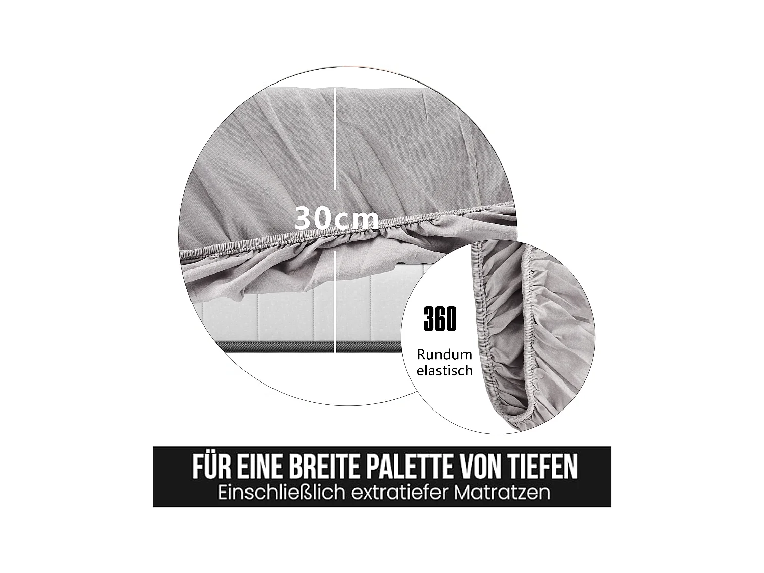 Parure de lit réversible en microfibre,drap-housse 160x200x30 cm, housse de couette avec corde d'angle,2 taies d'oreiller,blanc vert