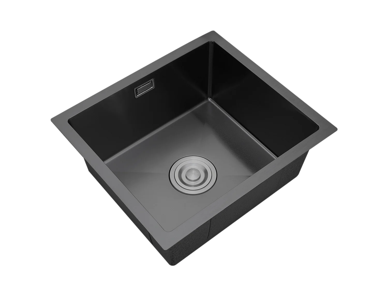 Croom Orteon Zwart - Spoelbak keuken 45 x 40 cm - complete set