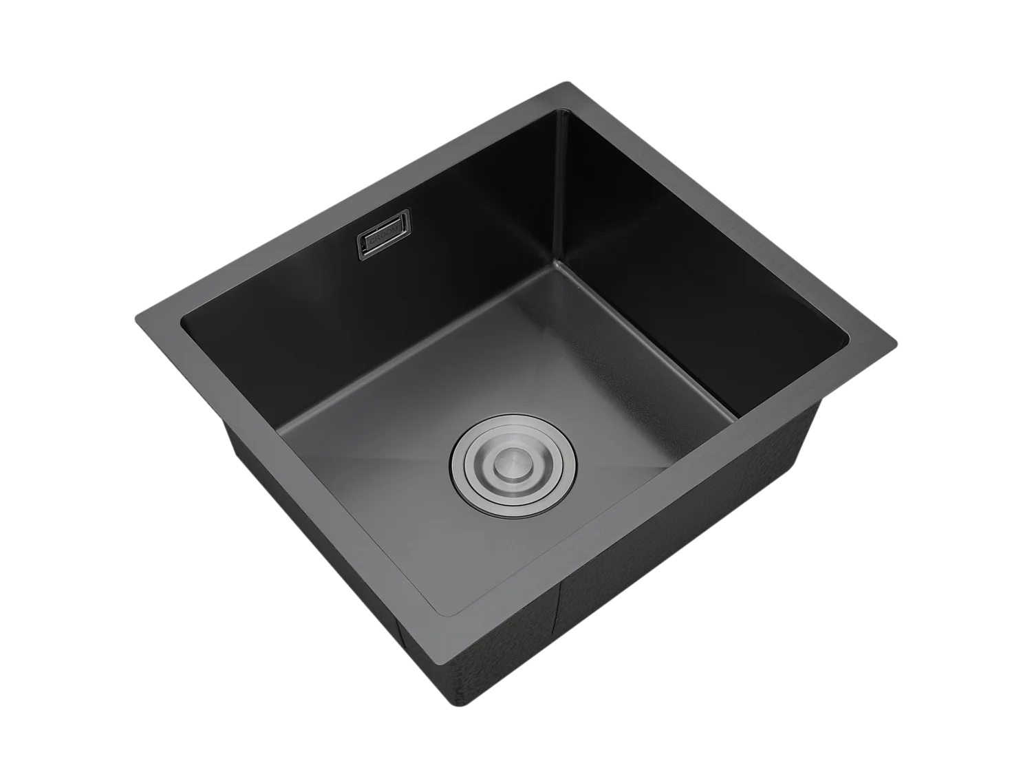 Croom Orteon Zwart - Spoelbak keuken 45 x 40 cm - complete set