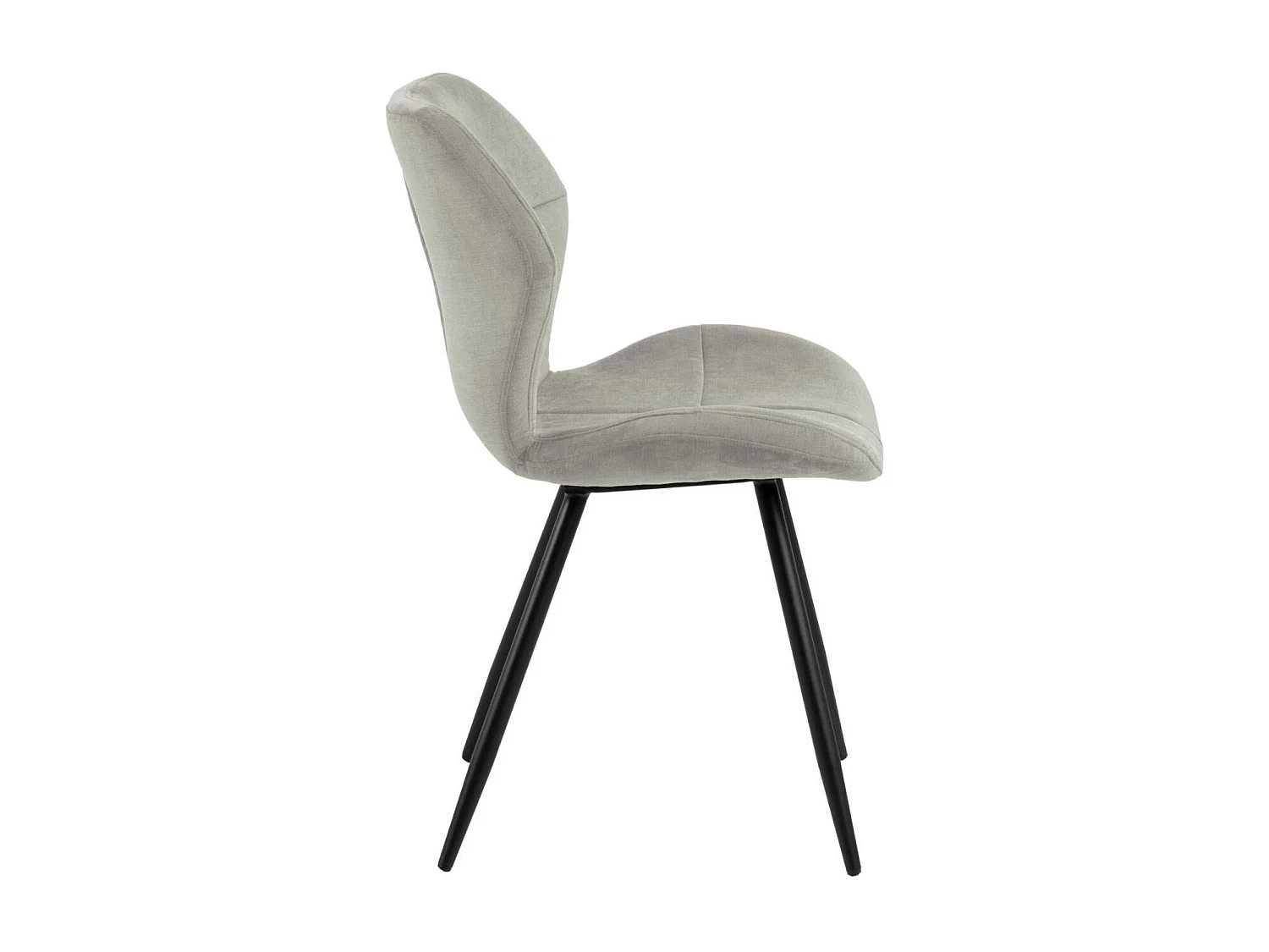 Chaises de salle à manger en tissu (lot de 2) - PETRA