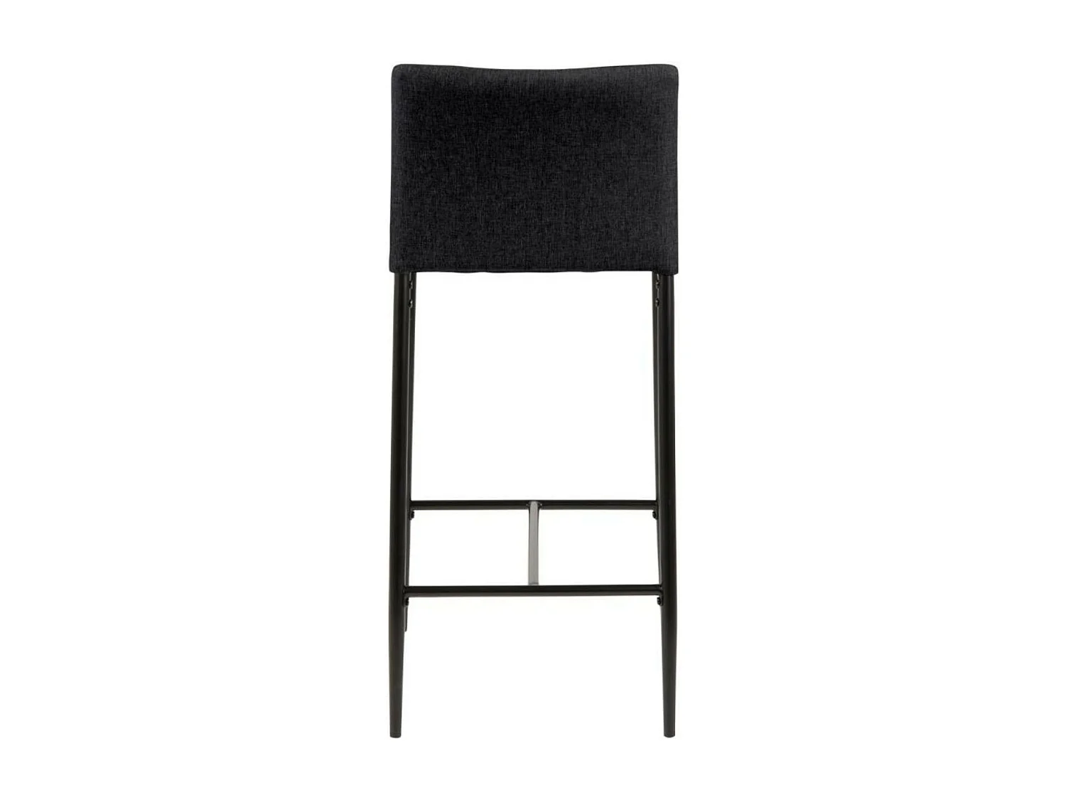Tabourets de bar en métal et tissu gris (lot de 2) - FAUST