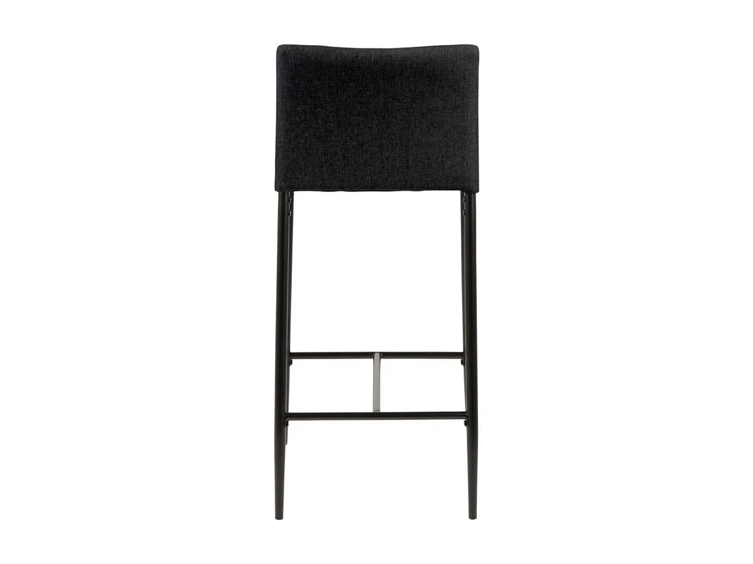 Tabourets de bar en métal et tissu gris (lot de 2) - FAUST