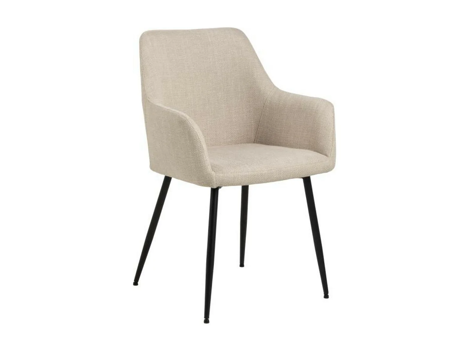Chaises de salle à manger à accoudoirs en tissu (lot de 2) - YSA