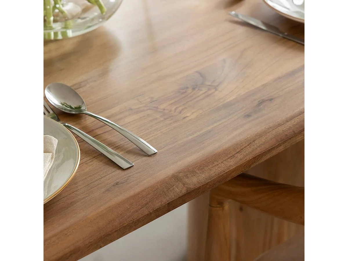 Table à manger en bois d'Acacia Anaé