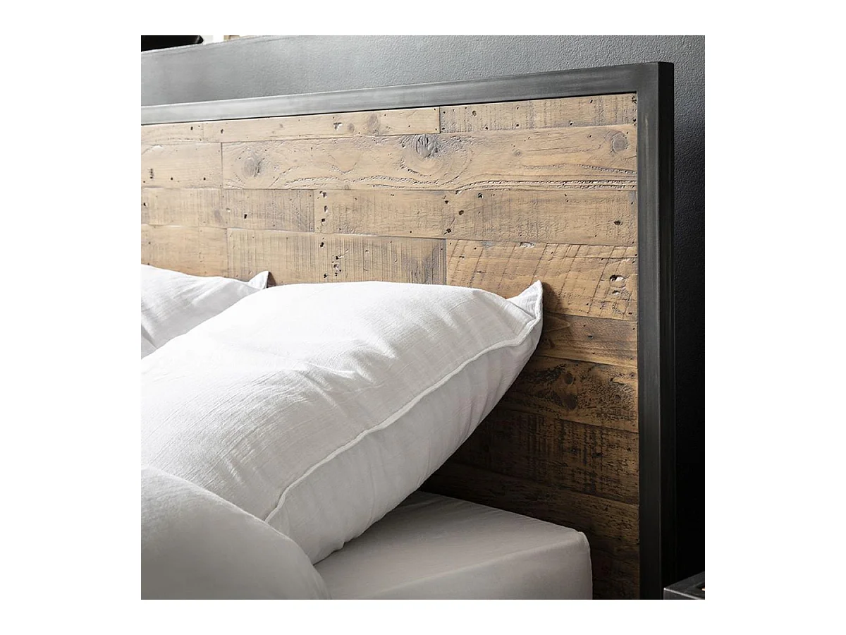 Lit en recyclé Bois Marron - Manufacture Interior's