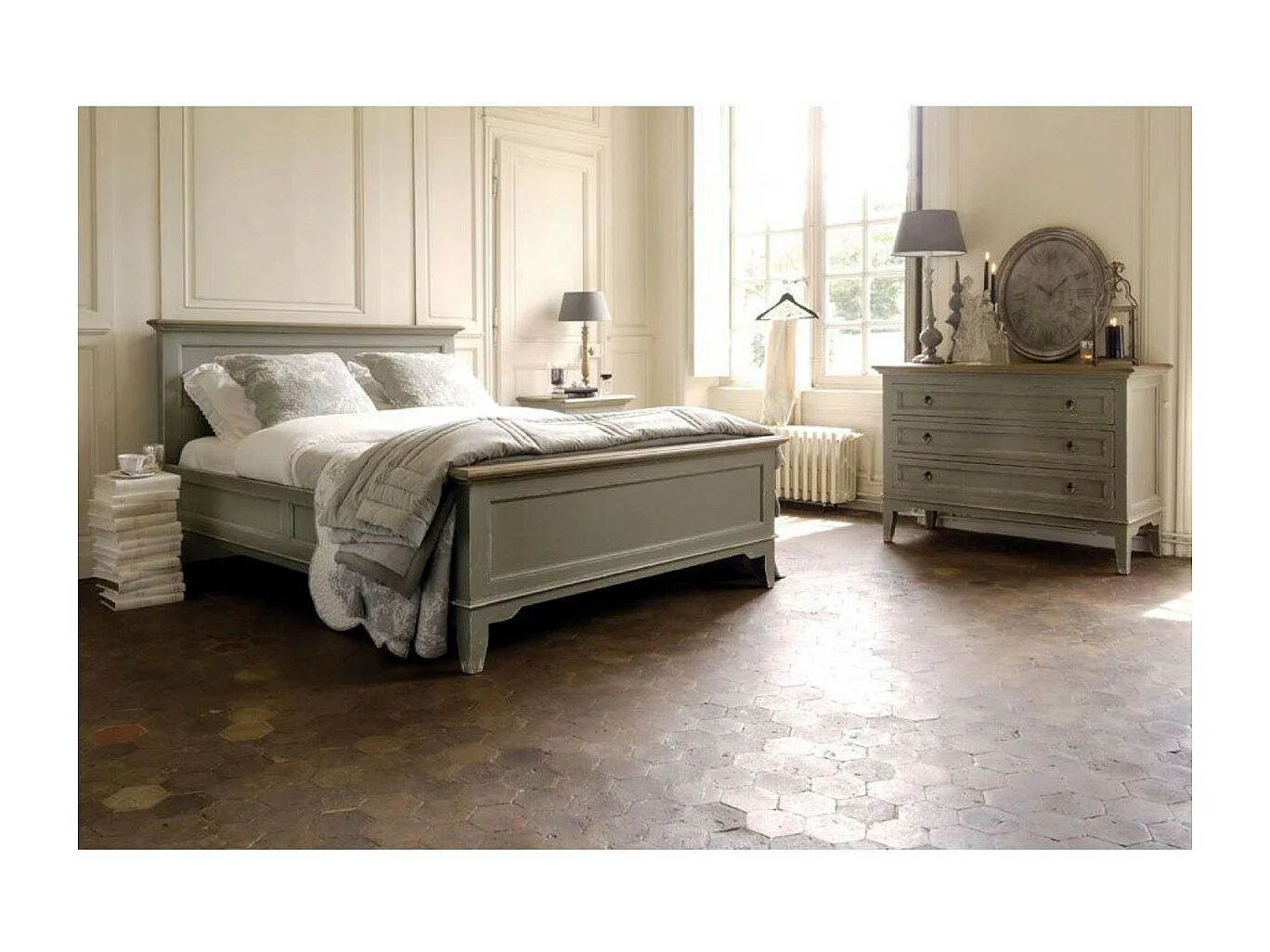 Lit Bois Gris - Esquisse Interior's