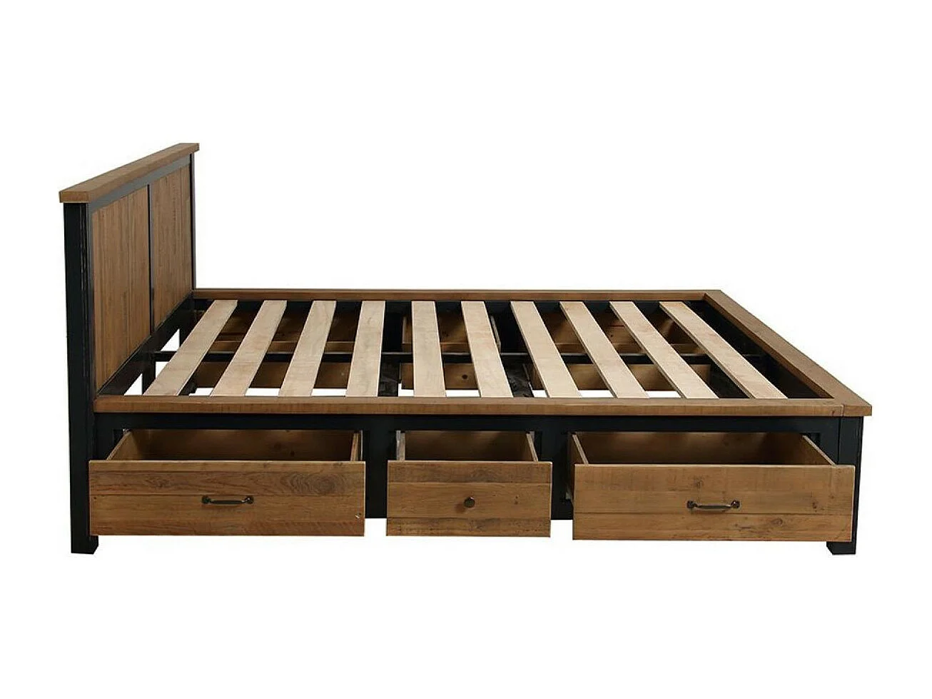 Lit à tiroirs Bois Bleu - Rivages Interior's