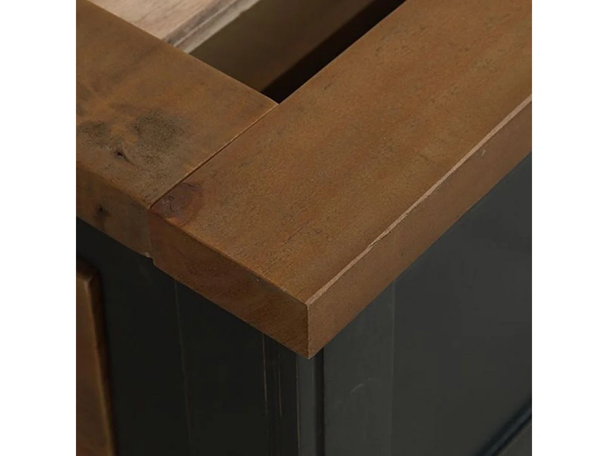 Lit à tiroirs MDF Noir - Rivages Interior's