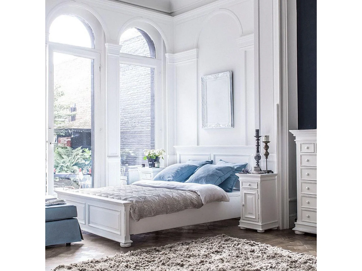 Lit Bois Blanc - Harmonie Interior's