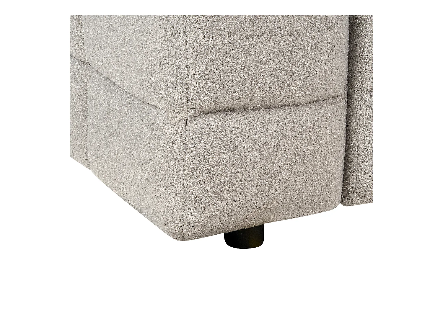 Canapé 3 places MULLOLA Bouclé Gris