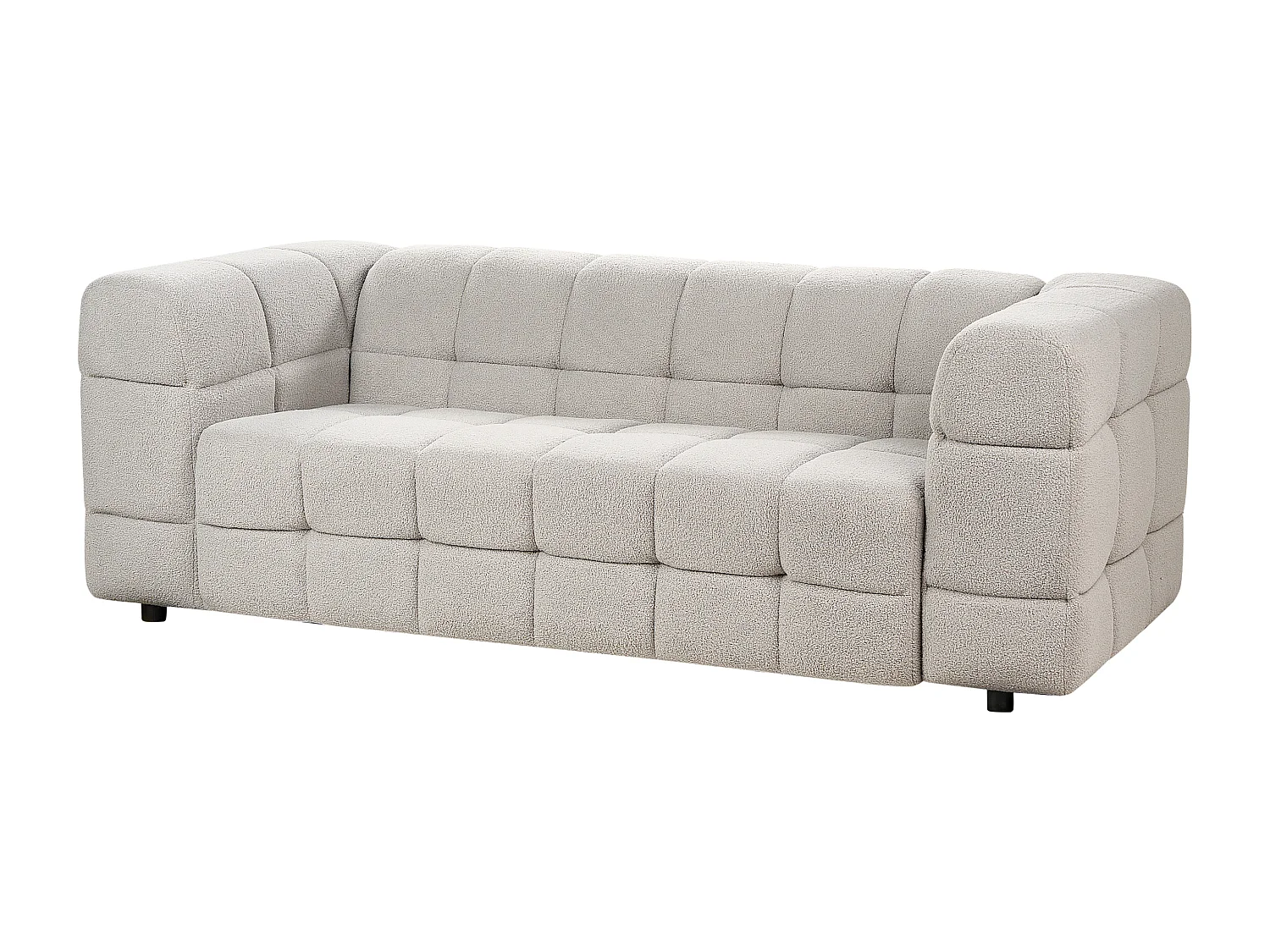 Bank MULLOLA Bouclé Grijs 3-zitter