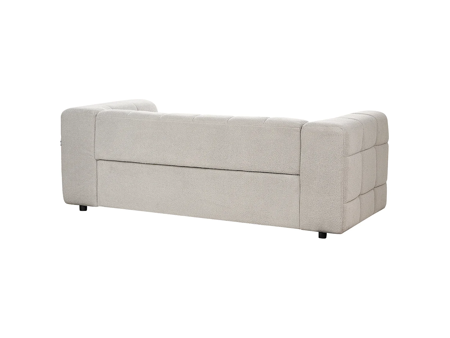 Sofa MULLOLA Bouclé Grau 3-Sitzer