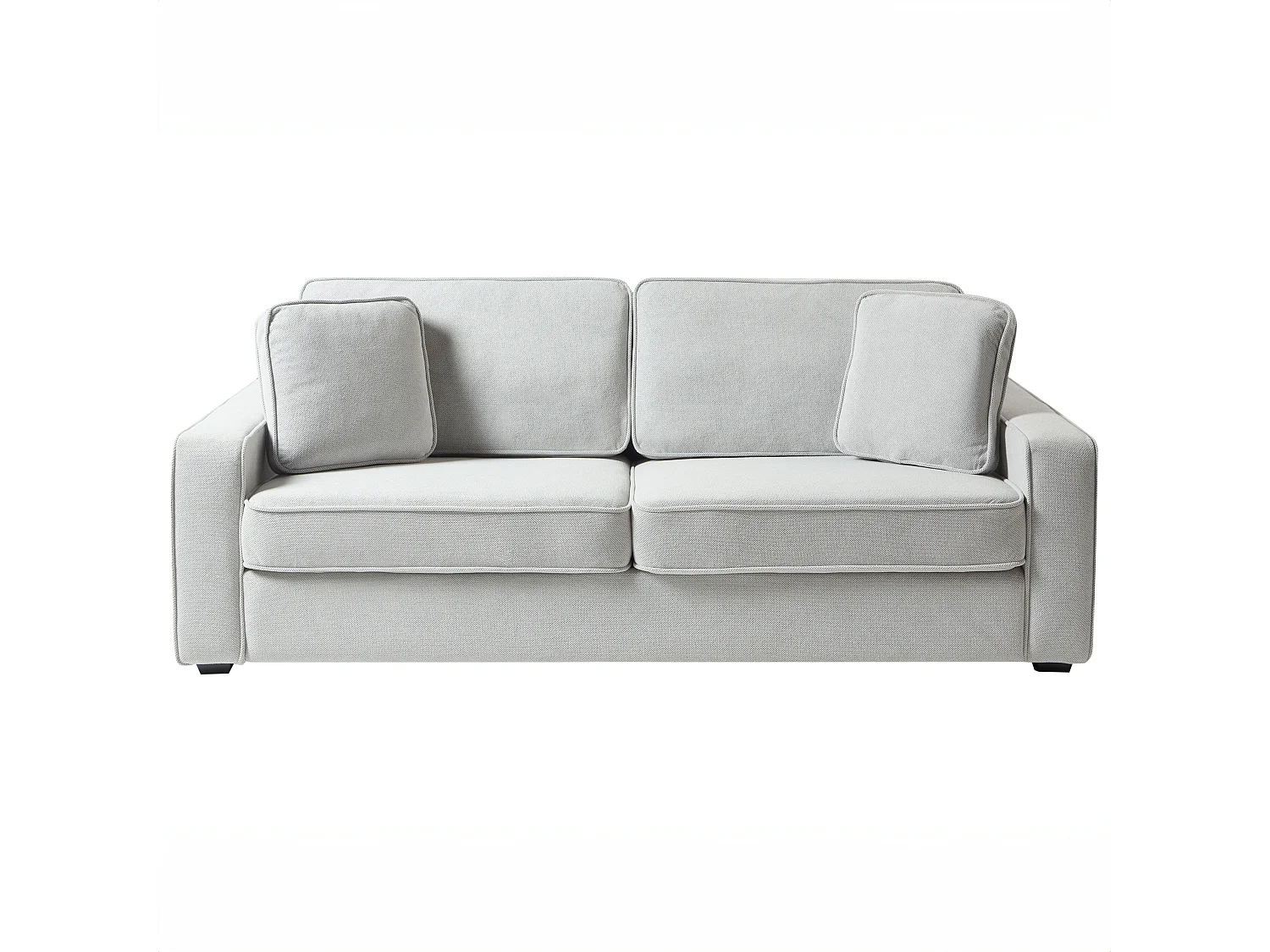 Divano FALUN Tessuto Grigio chiaro 3 posti