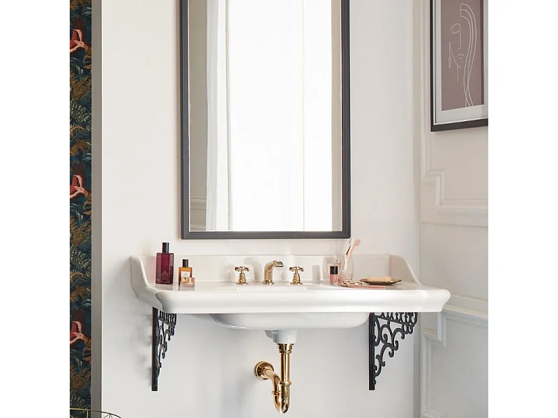 Pack plan vasque suspendu JACOB DELAFON Cléo 1889 + siphon or