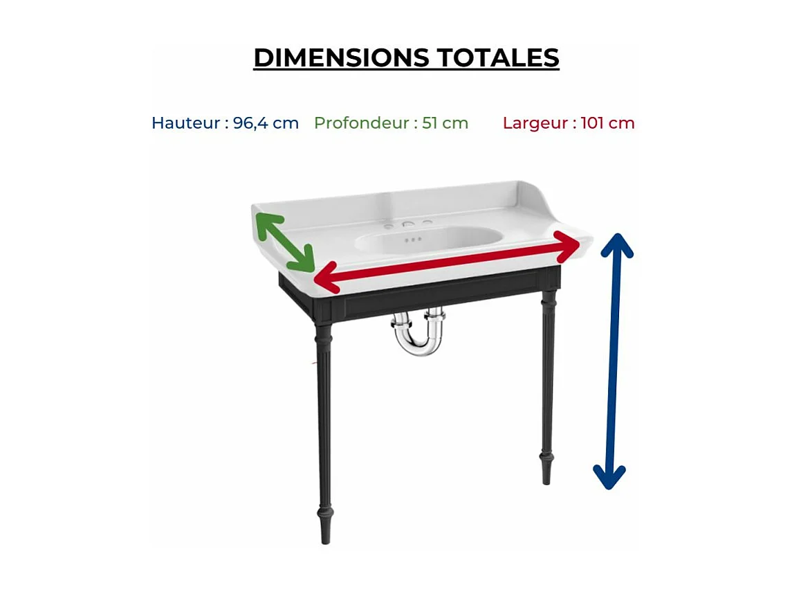 Pack console JACOB DELAFON Cléo 1889 3 trous