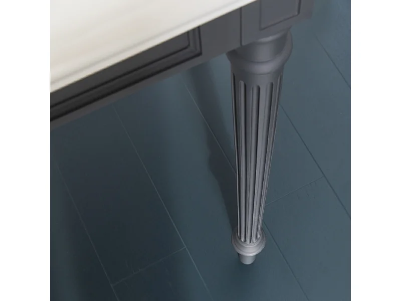 Console JACOB DELAFON Cléo 1889 avec plan vasque 3 trous + siphon chromé