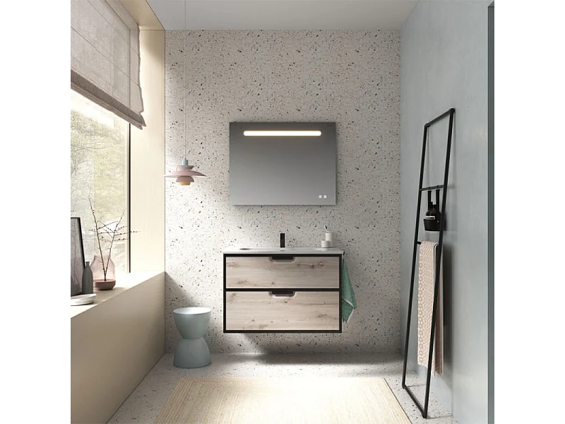 Miroir LED 60 cm BURGBAD Olena tactile et antibuée