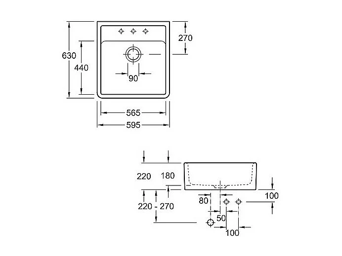 Evier timbre office 1 bac Villeroy et Boch Tradition Pure Black avec vidage automatique