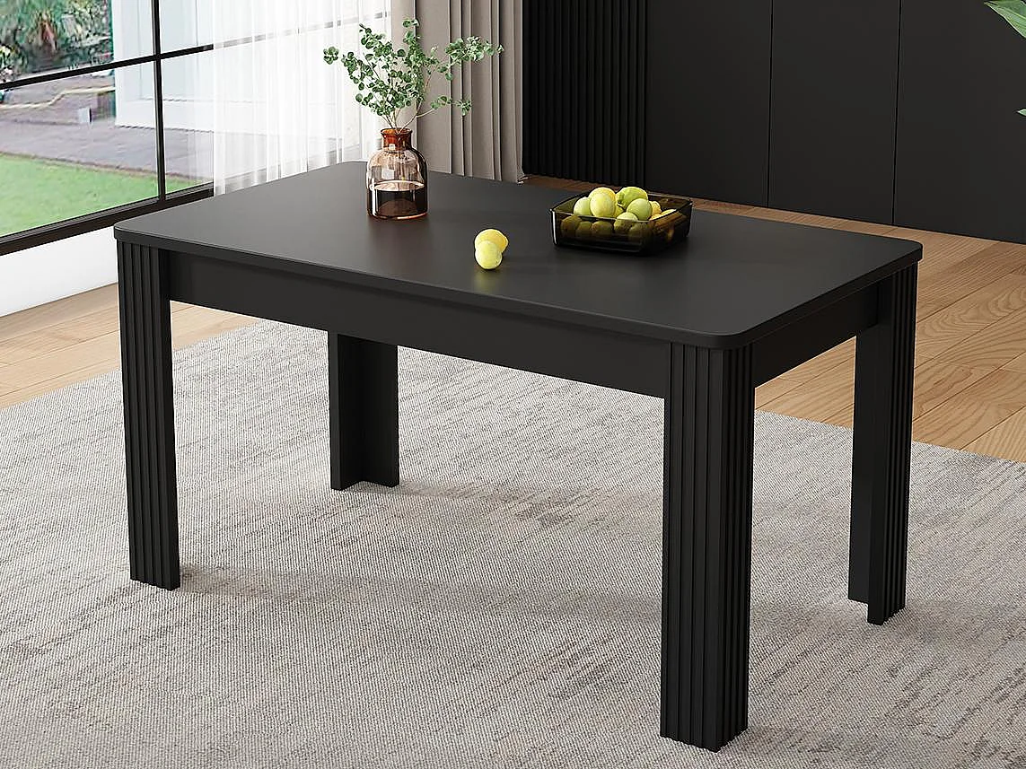 Table à manger à quatre pieds - style modern - Noir