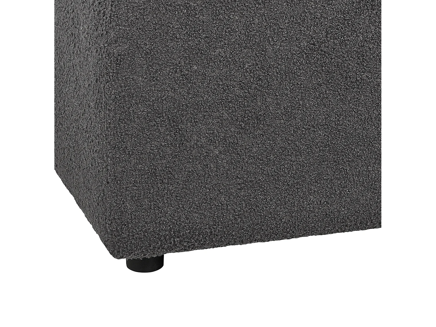 Ottoman FALSTERBO Bouclé Gris foncé