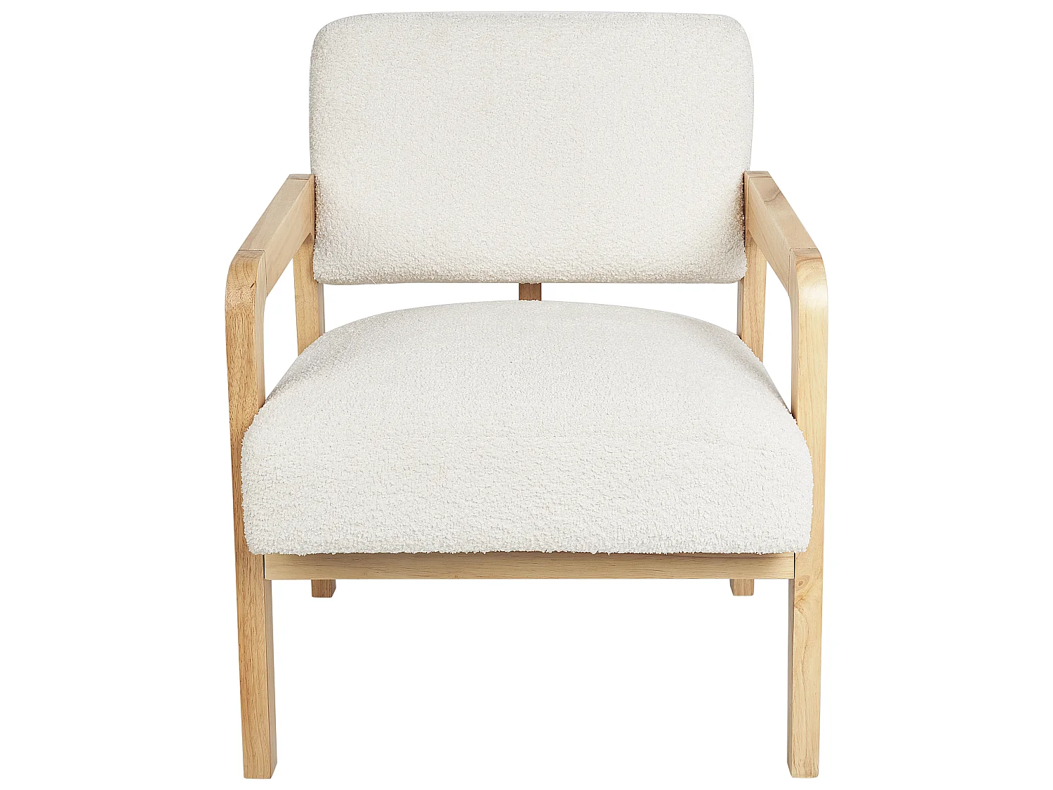 Fauteuil HJO Bouclé Blanc cassé